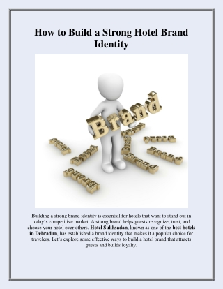 How to Build a Strong Hotel Brand Identity