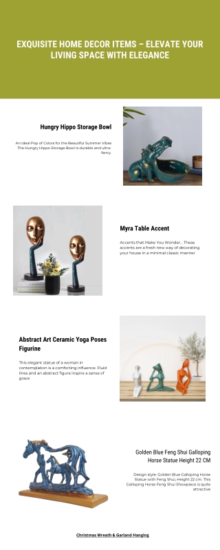 Exquisite Home Decor Items – Elevate Your Living Space with Elegance