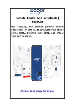 Parental Control App For Schools  Sagor.ap