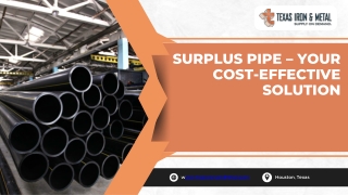 Surplus Pipe – Your Cost-Effective Solution