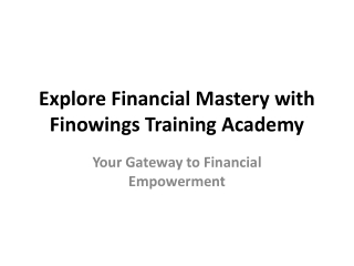 Technical & Financial Analysis Course