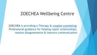 ZOEСHEA Wellbeing Centre