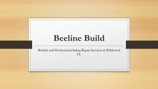 Reliable and Professional Siding Repair Services in Wildwood FL