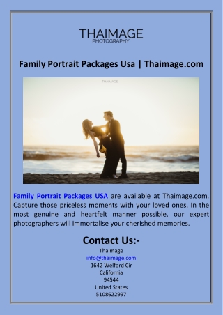 Family Portrait Packages Usa  Thaimage.com
