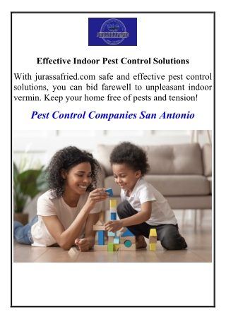Effective Indoor Pest Control Solutions