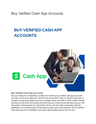Buy Verified Cash App Accounts 2024