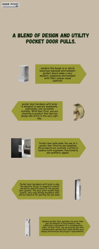 A Blend of Design and Utility Pocket Door Pulls