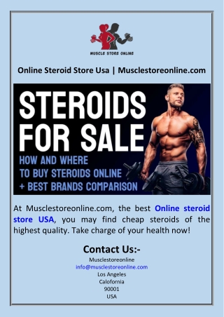 Online Steroid Store Usa  Musclestoreonline.com