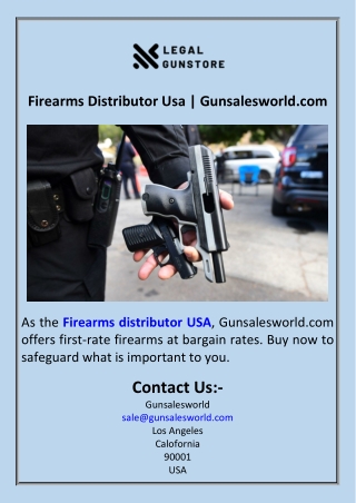 Firearms Distributor Usa  Gunsalesworld.com