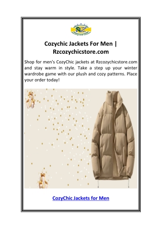 Cozychic Jackets For Men  Rzcozychicstore.com