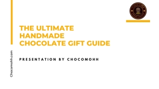 The Ultimate Handmade Chocolate Gift Guide