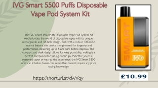 IVG Smart 5500 Puffs Disposable Vape Pod System Kit