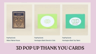 3D Pop Up Thank You Cards