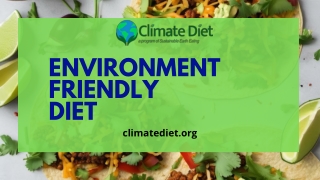 Environment Friendly Diet