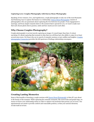 Capture Your Love: Top Couples Photographer Connecticut