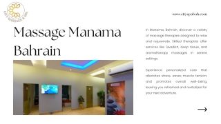 Massage Manama Bahrain