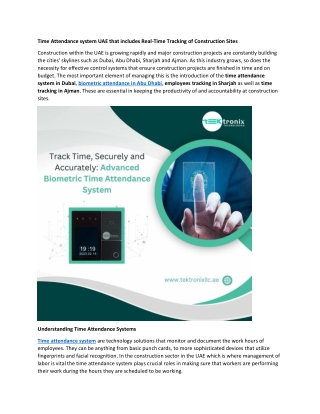Time Attendance System UAE with Real(1)
