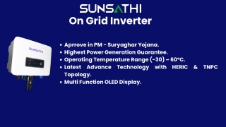 Sunsathi On Grid Solar Inverter