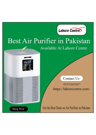 Where to Find the Best Air Purifier in Pakistan: Online Shopping Tips