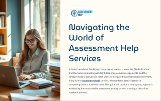 Your Step-by-Step Guide to Choosing Assessment Help Services