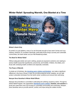 warm winter clothes donation 2024