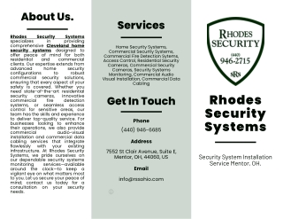 Rhodes Security Systems