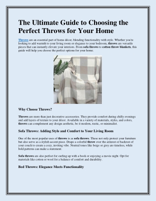 Shop Stylish Throws Online – Sofa Throws, Bed Throws, & Cotton Throw Blankets  Dusaan