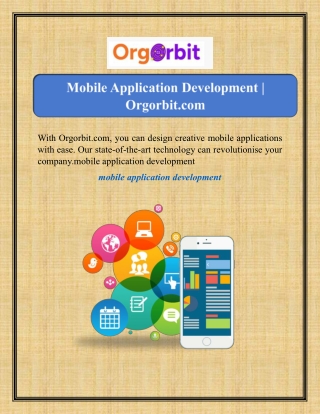 Mobile Application Development | Orgorbit.com