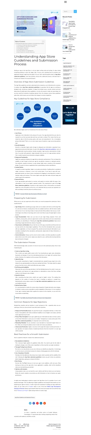 Understanding App Store Guidelines and Submission Process