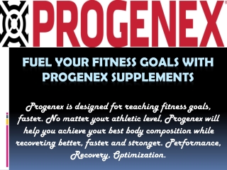 Premium Fitness Supplements | ProgenexUSA