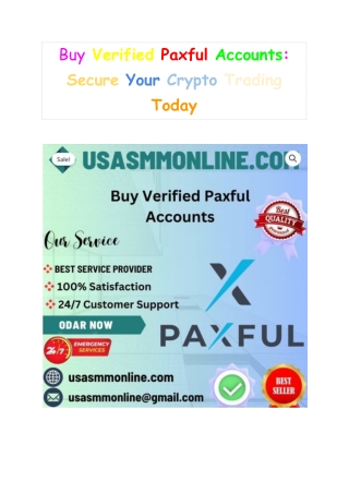 Buy Verified Paxful Accounts_ Secure Your Crypto Trading Today