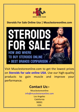 Steroids For Sale Online Usa  Musclestoreonline.com