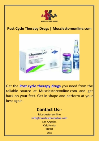Post Cycle Therapy Drugs  Musclestoreonline.com