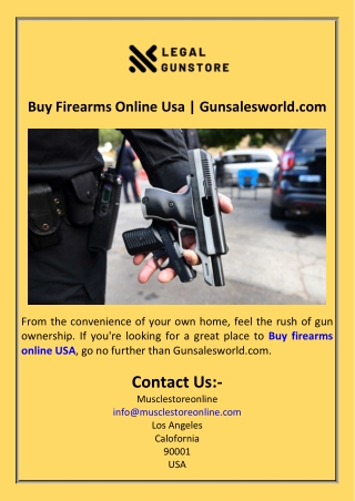 Buy Firearms Online Usa  Gunsalesworld.com