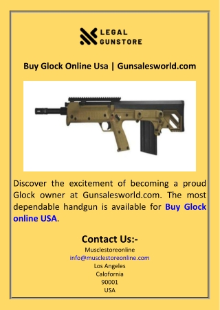 Buy Glock Online Usa  Gunsalesworld.com