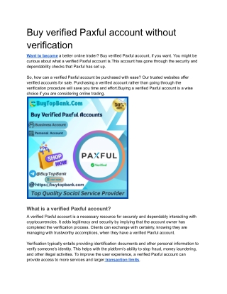 Buy verified Paxful account without verification