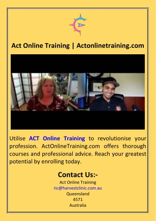 Act Online Training  Actonlinetraining.com