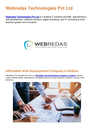Webredas Technologies Pvt Ltd