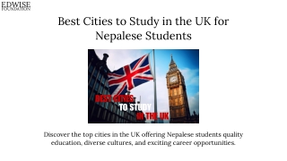 Best Cities to Study in the UK For Nepalese Students.