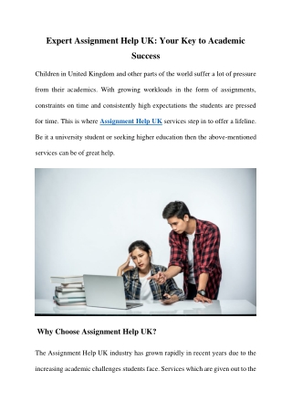 Need Assignment Help? Expert Solutions for Every Subject