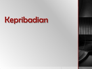 KEPRIBADIAN