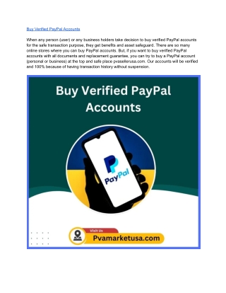 How to Safely Buy Verified PayPal Accounts Online