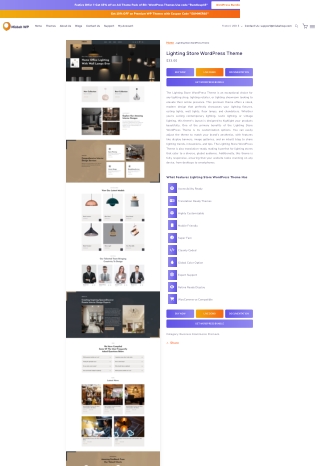 Lighting Store WordPress Theme for Modern Businesses