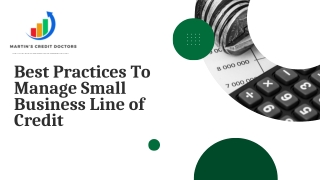 Best Practices To Manage Small Business Line of Credit