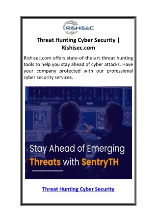 Threat Hunting Cyber Security  Rishisec.com.pdf1