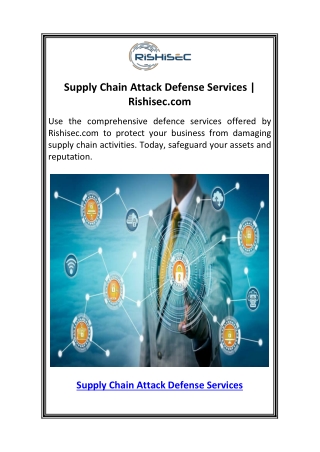 Supply Chain Attack Defense Services  Rishisec.com.pdf12