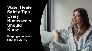 Water Heater Safety Tips Every Homeowner Should Know