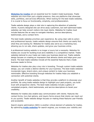 Why Do Tradies Need an Online Presence Now More Than Ever