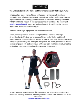 Rayofi- Portable Home Gym