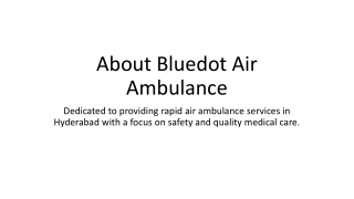 Air Ambulance Hyderabad